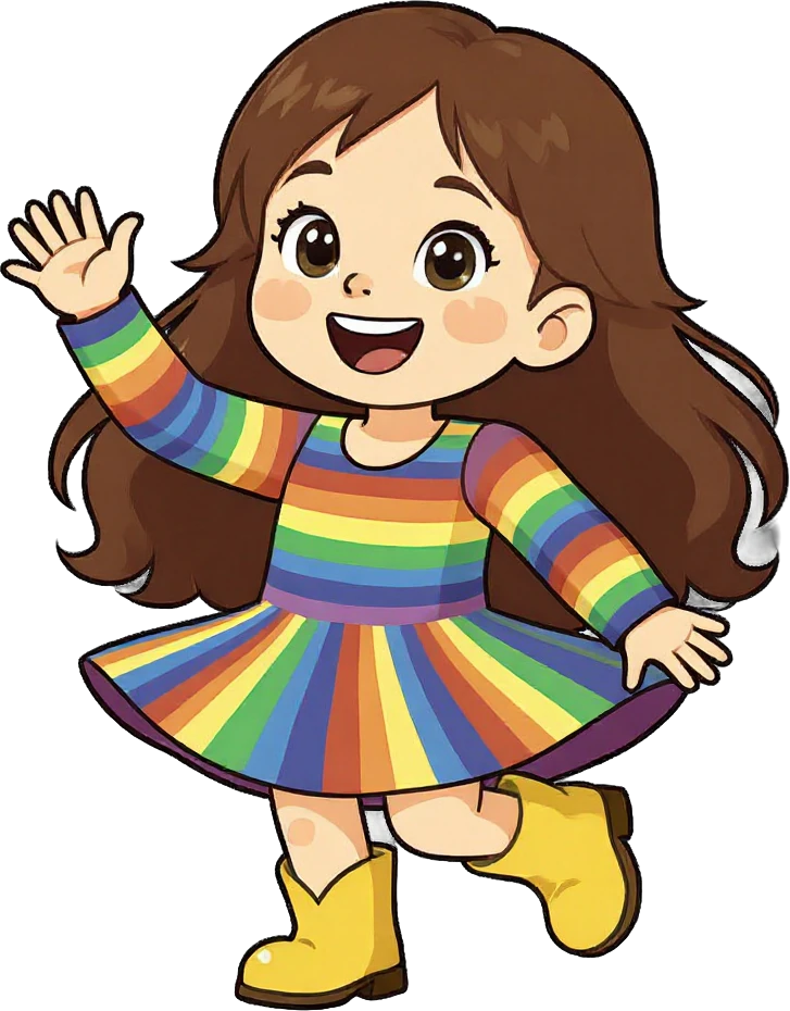 Hayden, the app's cartoon mascot, waving hello